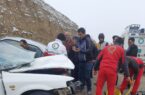 یک کشته و ۱۱ مصدوم در برخورد سه دستگاه خودروی سواری در جاده مغان – اردبیل+عکس