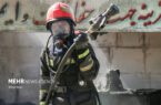 مهار آتش سوزی ساختمان مسکونی ۶ طبقه در شهر کرمانشاه