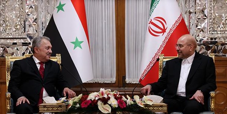 قالیباف در دیدار نخست‌وزیر سوریه: تصور کمک آمریکا به توسعه کشورهای عربی خیالی باطل است
