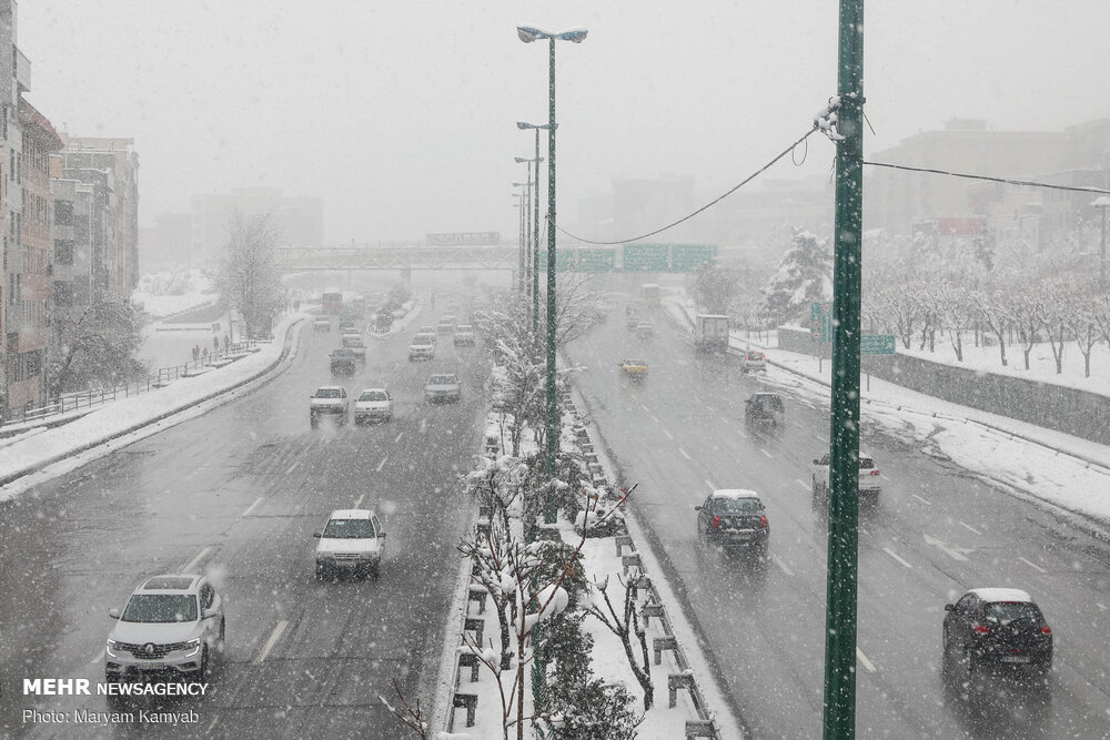 سردترین استان در روز جاری/ بارش برف و باران در برخی نقاط تهران