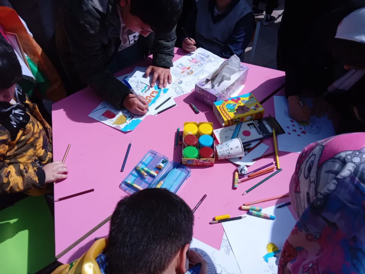 همبستگی بچه های مسجد اردبیل با کودکان فلسطین